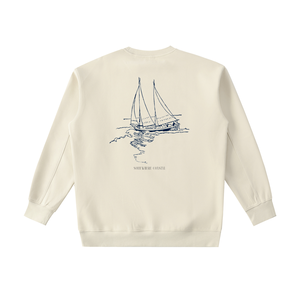 Crewneck,sweatshirt,coastal,graphic