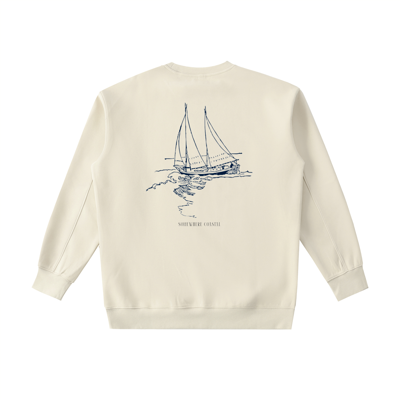 Crewneck,sweatshirt,coastal,graphic