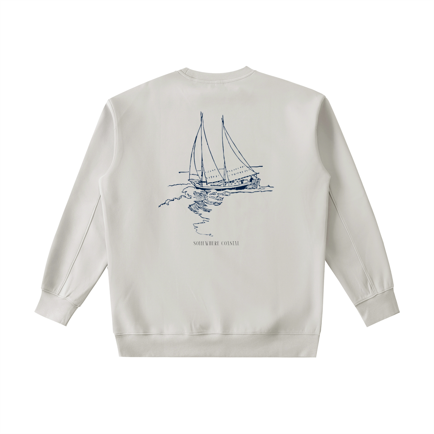 Crewneck,sweatshirt,coastal,graphic