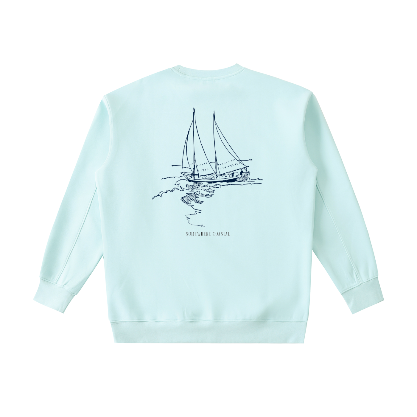 Crewneck,sweatshirt,coastal,graphic